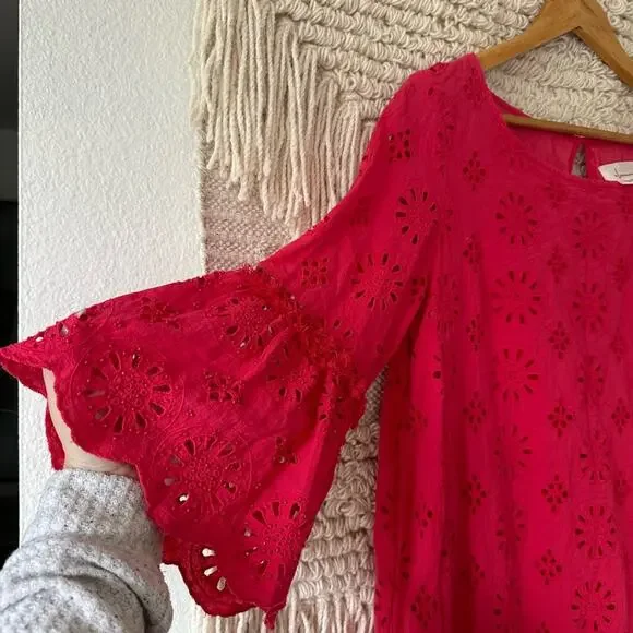 Anthropologie Dani Lace Eyelet Shift Dress - Picture 6 of 10